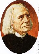 felix mendelssohn a portrait of franz liszt in old age Germany oil painting artist